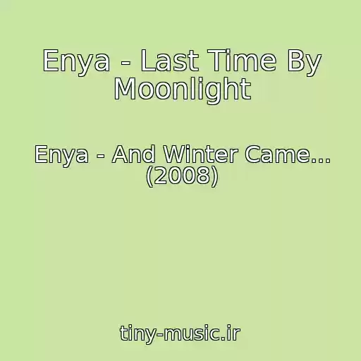 کاور آهنگ Enya - Last Time By Moonlight از Enya - And Winter Came... (2008)
