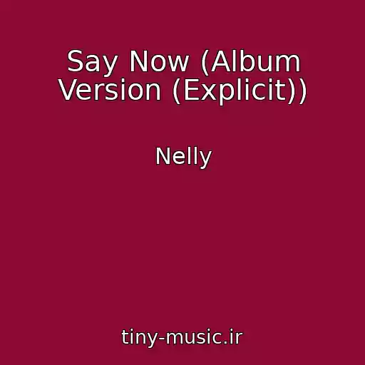 کاور آهنگ Say Now (Album Version (Explicit)) از Nelly