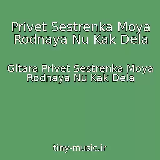 کاور آهنگ Privet Sestrenka Moya Rodnaya Nu Kak Dela از Gitara Privet Sestrenka Moya Rodnaya Nu Kak Dela