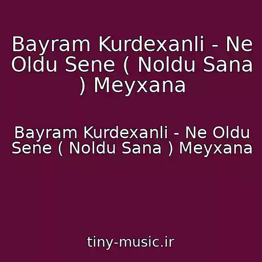 کاور آهنگ Bayram Kurdexanli - Ne Oldu Sene ( Noldu Sana ) Meyxana از Bayram Kurdexanli - Ne Oldu Sene ( Noldu Sana ) Meyxana