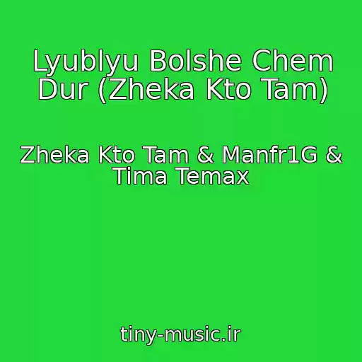 کاور آهنگ Lyublyu Bolshe Chem Dur (Zheka Kto Tam) از Zheka Kto Tam & Manfr1G & Tima Temax