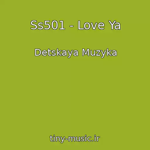 کاور آهنگ Ss501 - Love Ya از Detskaya Muzyka