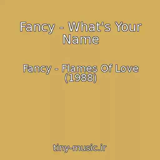 کاور آهنگ Fancy - What's Your Name از Fancy - Flames Of Love (1988)