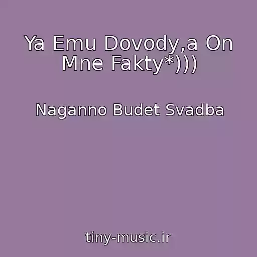 کاور آهنگ Ya Emu Dovody,a On Mne Fakty*))) از Naganno Budet Svadba