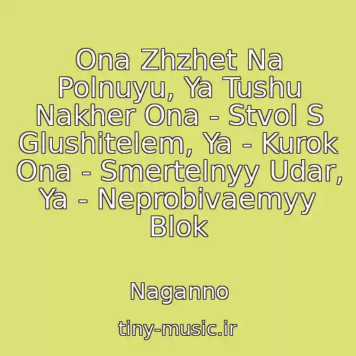 کاور آهنگ Ona Zhzhet Na Polnuyu, Ya Tushu Nakher Ona - Stvol S Glushitelem, Ya - Kurok Ona - Smertelnyy Udar, Ya - Neprobivaemyy Blok از Naganno