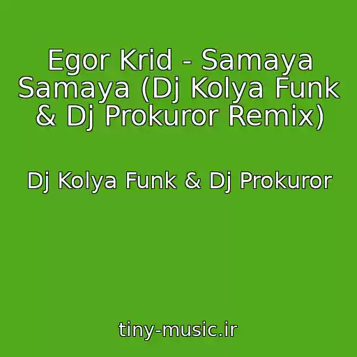 کاور آهنگ Egor Krid - Samaya Samaya (Dj Kolya Funk & Dj Prokuror Remix) از Dj Kolya Funk & Dj Prokuror
