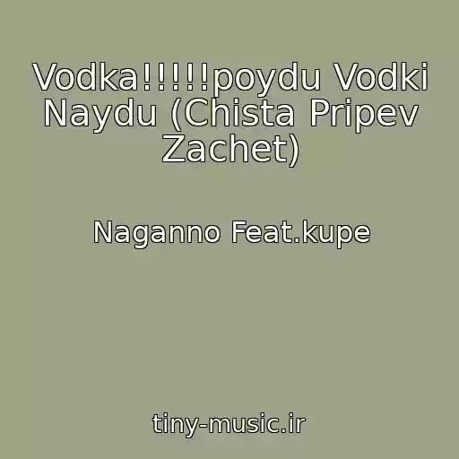 کاور آهنگ Vodka!!!!!poydu Vodki Naydu (Chista Pripev Zachet) از Naganno Feat.kupe