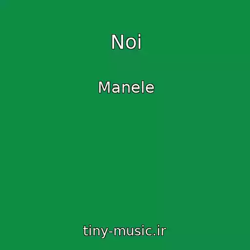 کاور آهنگ Noi از Manele
