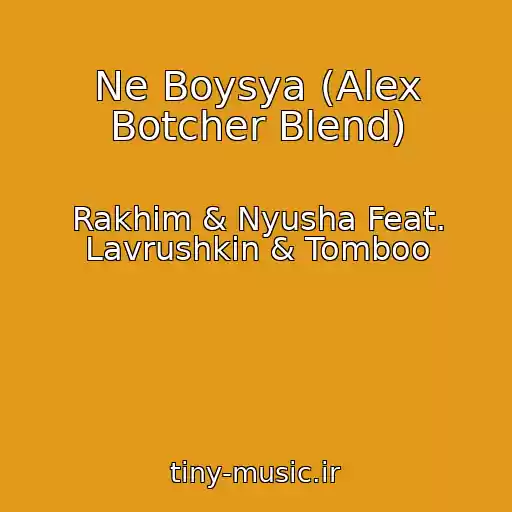 کاور آهنگ Ne Boysya (Alex Botcher Blend) از Rakhim & Nyusha Feat. Lavrushkin & Tomboo