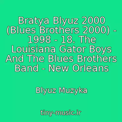 کاور آهنگ Bratya Blyuz 2000 (Blues Brothers 2000) - 1998 - 18. The Louisiana Gator Boys And The Blues Brothers Band - New Orleans از Blyuz Muzyka