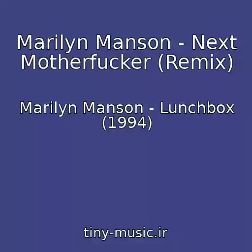 کاور آهنگ Marilyn Manson - Next Motherfucker (Remix) از Marilyn Manson - Lunchbox (1994)
