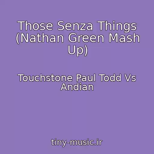کاور آهنگ Those Senza Things (Nathan Green Mash Up) از Touchstone Paul Todd Vs Andian