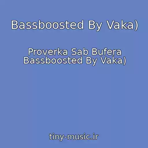کاور آهنگ Bassboosted By Vaka) از Proverka Sab Bufera Bassboosted By Vaka)