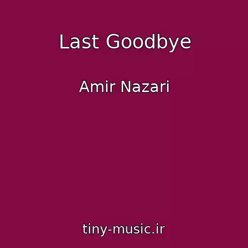 کاور آهنگ Last Goodbye از Amir Nazari