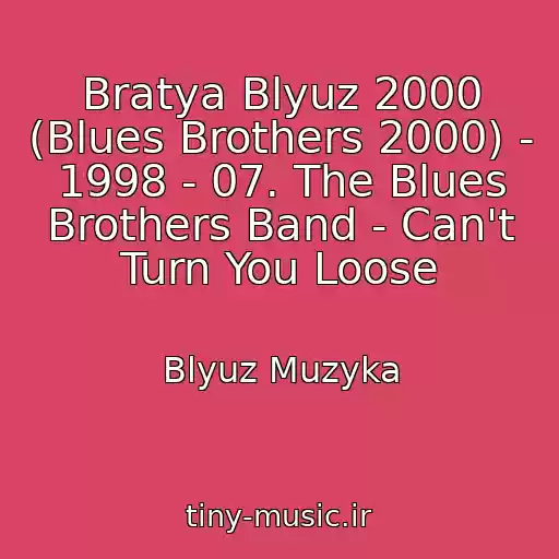 کاور آهنگ Bratya Blyuz 2000 (Blues Brothers 2000) - 1998 - 07. The Blues Brothers Band - Can't Turn You Loose از Blyuz Muzyka