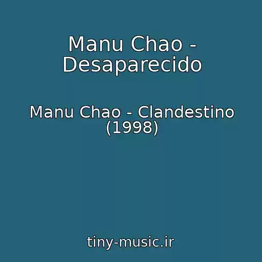 کاور آهنگ Manu Chao - Desaparecido از Manu Chao - Clandestino (1998)