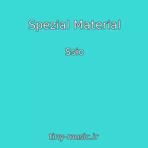 کاور آهنگ Spezial Material از Ssio