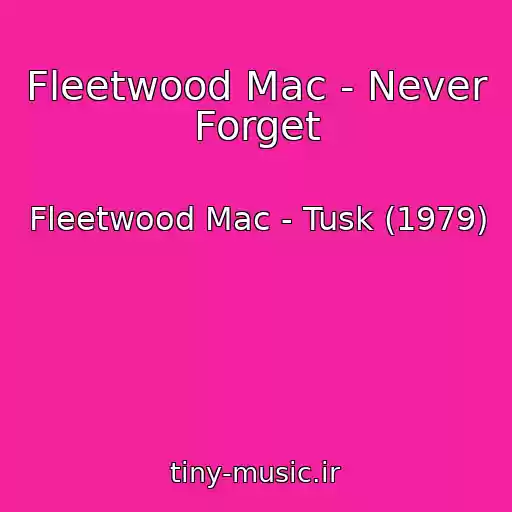 کاور آهنگ Fleetwood Mac - Never Forget از Fleetwood Mac - Tusk (1979)
