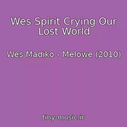 کاور آهنگ Wes Spirit Crying Our Lost World از Wes Madiko - Melowe (2010)