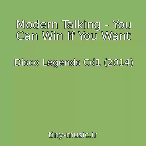 کاور آهنگ Modern Talking - You Can Win If You Want از Disco Legends Cd1 (2014)