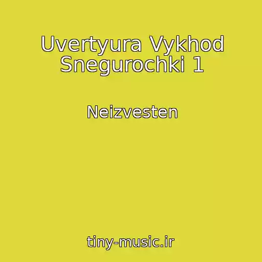 کاور آهنگ Uvertyura Vykhod Snegurochki 1 از Neizvesten