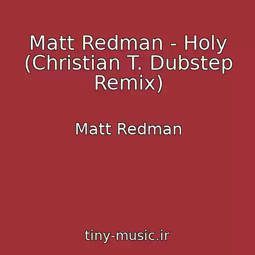 کاور آهنگ Matt Redman - Holy (Christian T. Dubstep Remix) از Matt Redman