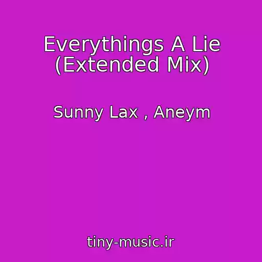 کاور آهنگ Everythings A Lie (Extended Mix) از Sunny Lax , Aneym