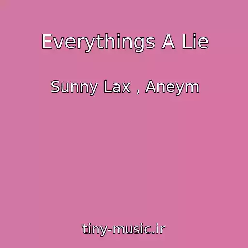 کاور آهنگ Everythings A Lie از Sunny Lax , Aneym