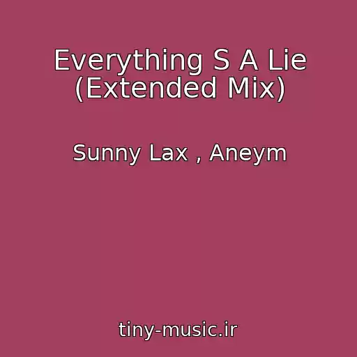 کاور آهنگ Everything S A Lie (Extended Mix) از Sunny Lax , Aneym