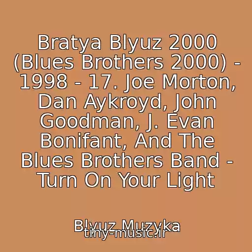 کاور آهنگ Bratya Blyuz 2000 (Blues Brothers 2000) - 1998 - 17. Joe Morton, Dan Aykroyd, John Goodman, J. Evan Bonifant, And The Blues Brothers Band - Turn On Your Light از Blyuz Muzyka
