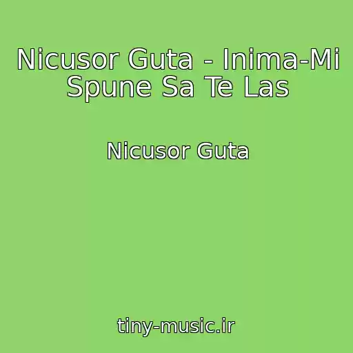 کاور آهنگ Nicusor Guta - Inima-Mi Spune Sa Te Las از Nicusor Guta