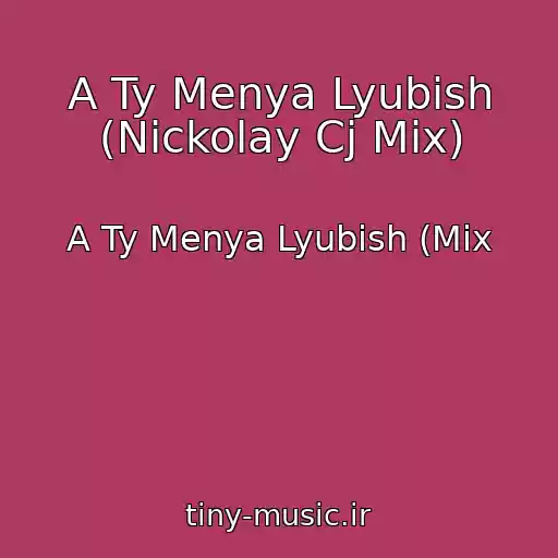 کاور آهنگ A Ty Menya Lyubish (Nickolay Cj Mix) از A Ty Menya Lyubish (Mix