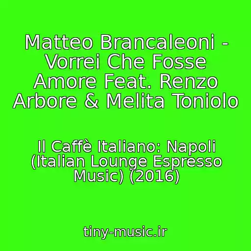 کاور آهنگ Matteo Brancaleoni - Vorrei Che Fosse Amore Feat. Renzo Arbore & Melita Toniolo از Il Caffè Italiano: Napoli (Italian Lounge Espresso Music) (2016)