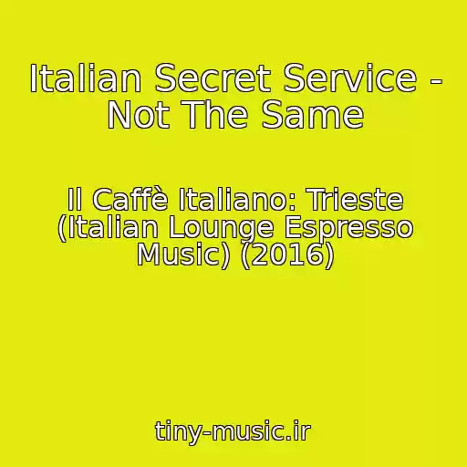 کاور آهنگ Italian Secret Service - Not The Same از Il Caffè Italiano: Trieste (Italian Lounge Espresso Music) (2016)