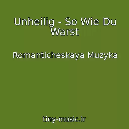 کاور آهنگ Unheilig - So Wie Du Warst از Romanticheskaya Muzyka
