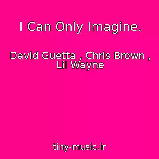 کاور آهنگ I Can Only Imagine. از David Guetta , Chris Brown , Lil Wayne