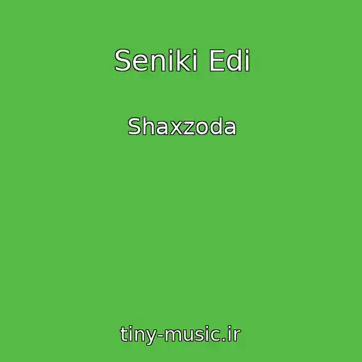 کاور آهنگ Seniki Edi از Shaxzoda