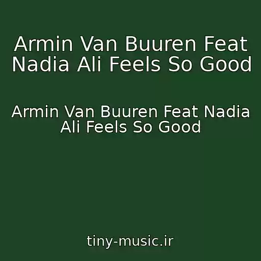 کاور آهنگ Armin Van Buuren Feat Nadia Ali Feels So Good از Armin Van Buuren Feat Nadia Ali Feels So Good