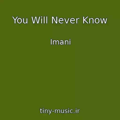 کاور آهنگ You Will Never Know از Imani