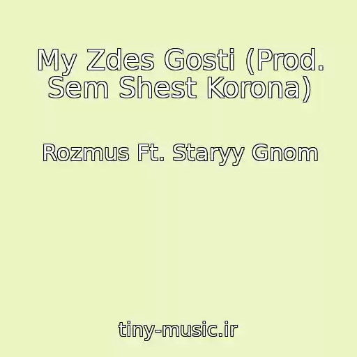 کاور آهنگ My Zdes Gosti (Prod. Sem Shest Korona) از Rozmus Ft. Staryy Gnom