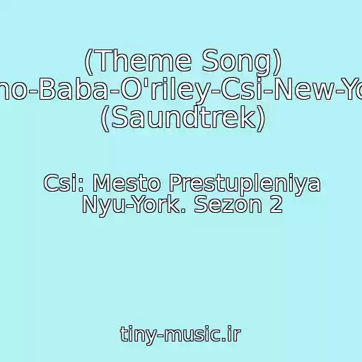 کاور آهنگ (Theme Song) The-Who-Baba-O'riley-Csi-New-York-Ost (Saundtrek) از Csi: Mesto Prestupleniya Nyu-York. Sezon 2