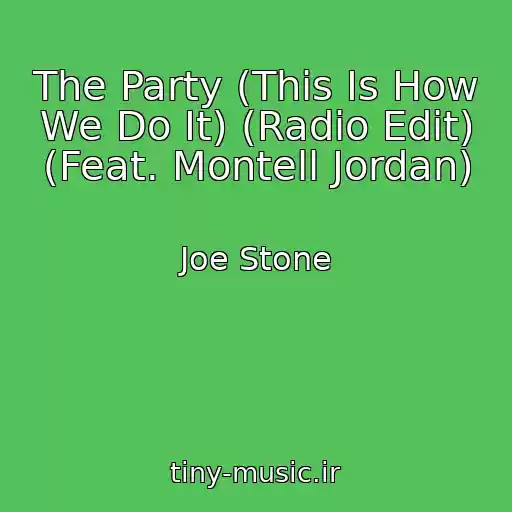 کاور آهنگ The Party (This Is How We Do It) (Radio Edit) (Feat. Montell Jordan) از Joe Stone