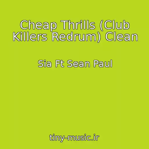 کاور آهنگ Cheap Thrills (Club Killers Redrum) Clean از Sia Ft Sean Paul
