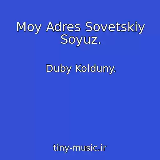 کاور آهنگ Moy Adres Sovetskiy Soyuz. از Duby Kolduny.