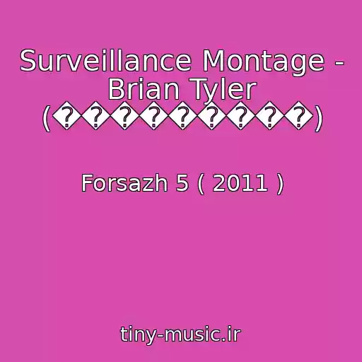 کاور آهنگ Surveillance Montage - Brian Tyler (���������) از Forsazh 5 ( 2011 )