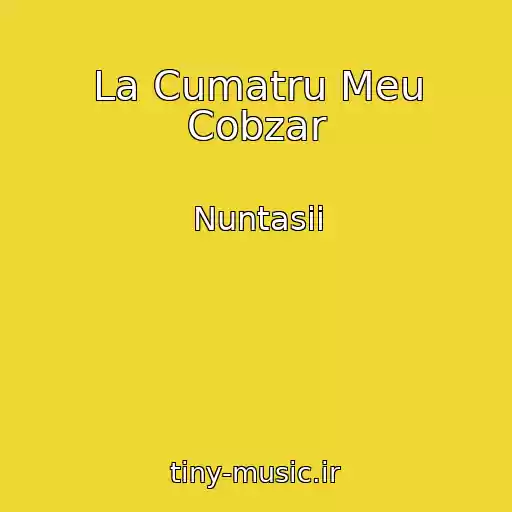 کاور آهنگ La Cumatru Meu Cobzar از Nuntasii