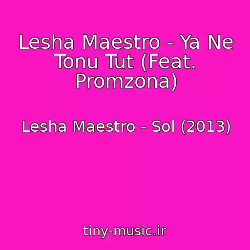 کاور آهنگ Lesha Maestro - Ya Ne Tonu Tut (Feat. Promzona) از Lesha Maestro - Sol (2013)