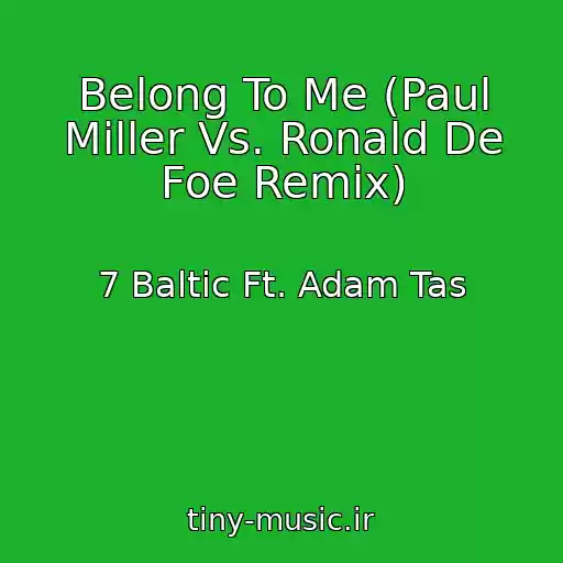 کاور آهنگ Belong To Me (Paul Miller Vs. Ronald De Foe Remix) از 7 Baltic Ft. Adam Tas