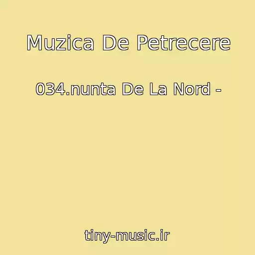 کاور آهنگ Muzica De Petrecere از 034.nunta De La Nord -