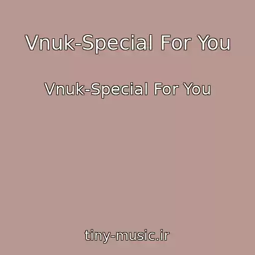 کاور آهنگ Vnuk-Special For You از Vnuk-Special For You